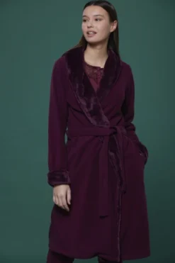 Vestaglia Donna Micropile Viola