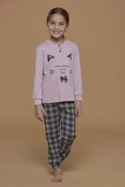 Pigiama Bambina Caldo Cotone Buclè