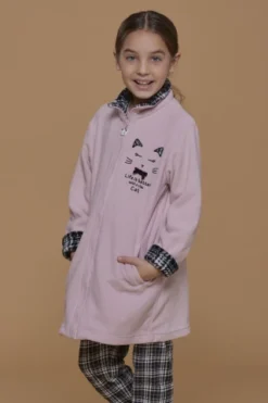 Vestaglia Bambina Micropile Buclè