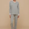Pigiama Donna Caldo Cotone Mixato