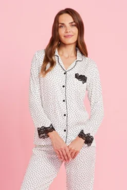 Pigiama Donna Viscosa Dots -Vêtements D’intérieur 1676286129 63ea18b190ffd