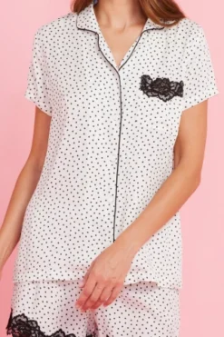 Pigiama Donna Viscosa Lady Dots -Vêtements D’intérieur 1676287154 63ea1cb286e5e