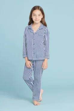 Pigiama Unisex Cotone Line Blue -Vêtements D’intérieur 1676457012 63ecb4347d82b