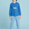 Pigiama Bambino Cotone Skaters Doggy -Vêtements D’intérieur 1676458701 63ecbacd03609